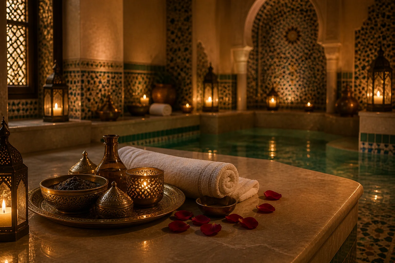 moroccan bath abu dhabi hammam room